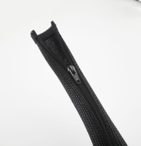 Zipper Braided PET <strong>Cable</strong> Sleeve Cover Flexible Wire Cord <strong>Hider</strong> 30mm <strong>Cable</strong> Management Organizer for Home Office Computer TV Desk - Product Image 6