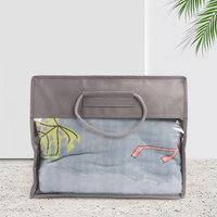 Textile de maison couverture oreiller sac de rangement Transparent fermeture éclair couette drap de lit personnalisé Non-tissé PVC emballage sacs