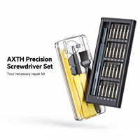 AXTH Professional Precision Screwdriver Set 25 In 1 Magnetic S2 Steel Bits Electronics Repair Tool Kit For Technician