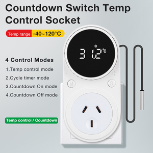 <span class=keywords><strong>Thermostat</strong></span> <span class=keywords><strong>programmable</strong></span> intelligent à affichage numérique <span class=keywords><strong>avec</strong></span> protection contre les fuites, <span class=keywords><strong>prise</strong></span> CA pour coussin chauffant - Product Image 2