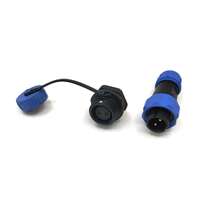 Connecteur étanche SP13 IP68 en cuivre à 2 broches, <span class=keywords><strong>prise</strong></span> mâle et femelle SP13 - Product Image 3