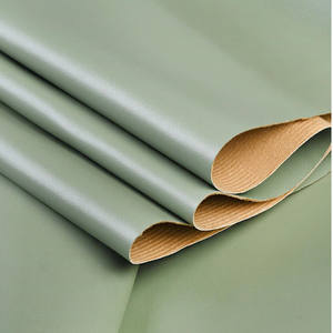 पुनर्नवीनीकरण परिधान डिजाइनर नकली चमड़े की शीट pvc धातु सिंथेटिक मुद्रित प्रतिबिंब सामग्री कपड़े छिद्रित fax चमड़े - Product Image 4