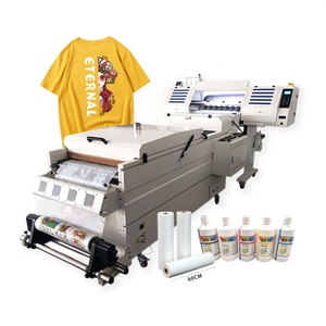 Imprimante à jet d'encre automatique pour t-shirts de 60 cm avec 2/4 têtes d'impression et agitateur de poudre DTF pour l'impression de vêtements - Product Image 2