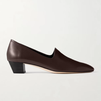 Nouvelles Chaussures Marron à Talon Carré Épais et Respirantes pour Femme, Modèle Automne/Hiver 2025, à Enfiler, à Bout Carré Imprimé, pour Mères