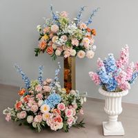 Fleurs artificielles décoratives faites à la main pour mariage printanier, chemin de fleurs personnalisé pour allée de mariage, décoration de sol et de couloir