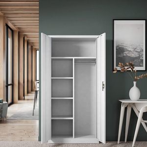 Locker de Acero Moderno Multiespacio Ropero Metálico con Colgador Guardarropa para Empleados Barato Armario Metálico para Ropa - Product Image 4