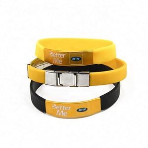 High Quality Eco-friendly Printed Custom Silicone Wristband for Hand - Product Image 1