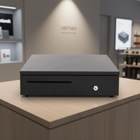 Tiroir-caisse automatique à cinq compartiments en ABS durable de grande taille pour usage de bureau