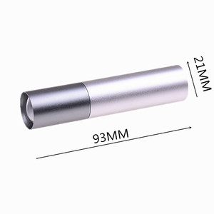 Linterna Led XPE Con 3 modos de promoción, Mini linterna con Zoom ajustable, color gris y plateado, recargable por USB, COB, para regalo - Product Image 1