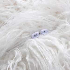 Fauteuil pouf moderne japonais minimaliste rond en daim canapé chaise grand ensemble de lit relaxant paresseux pouf moelleux avec revêtement en tissu - Product Image 6