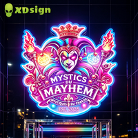 Boîte à lumière LED 3D personnalisée XDsign, néon magique multicolore, étanche IPX7, contrôlée par Bluetooth, décoration publicitaire extérieure
