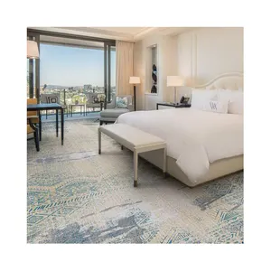 制造商装饰簇绒3d打印地毯环保墙到墙地毯卷酒店房间地毯