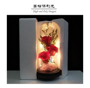 Nuovo Arrivo Transfrontaliero Direttamente dalla Fabbrica: Rosa Luminosa a <span class=keywords><strong>LED</strong></span> AIDA a Forma di Cupola con Fiori di Sapone e Copertura in Vetro per Soggiorno e San Valentino - Product Image 6