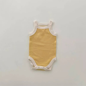 Bio-Baumwolle Säuglings overall Gut verkaufter süßer Druck Muster Baby Stram pler Set Sommer Kurzarm Bodysuit 100% gestrickte Baumwolle - Product Image 2