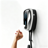 Station de recharge murale intelligente TIMEYES pour véhicules électriques 7KW 32A Connecteur Type 2 GBT Contrôle à distance par application Charge rapide à domicile