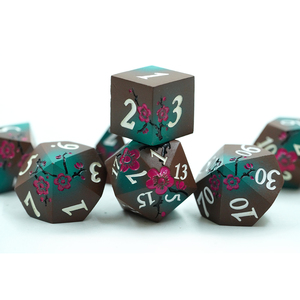 7 pièces fleur dés ensemble avec dégradé coloré mdn RPG jouets portables pour adultes enfants <span class=keywords><strong>TRPG</strong></span> D4 D6 D8 D10 D12 D20 - Product Image 6
