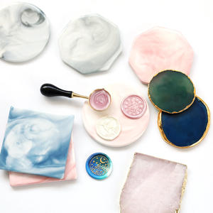 Tampons à cire à cacheter en céramique, agate et silicone, séchage rapide, pour décoration, démoulage, taille individuelle - Product Image 2