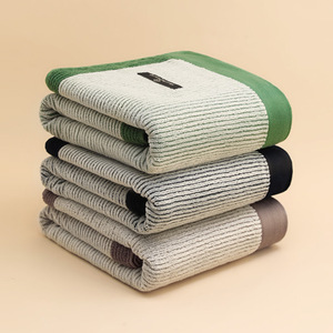 Pure Cotton Bath Towel 34x74 Cm Fluffy Soft Absorbent Rectangle Towel For Men Women Household Use - Product Image 1