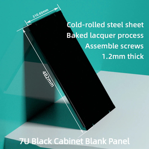 Panel de Relleno para Gabinete de 19 Pulgadas y <span class=keywords><strong>7U</strong></span>, Tornillos, Deflector Extra Grueso Ignífugo, Placa Trasera para Centro de Datos de Servidor, Marca LYSIN, en Stock - Product Image 2