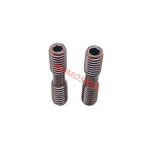 Perno de doble cabeza ML0625, clase 14.9, acero al carbono, óxido negro, rosca UNC para portaherramientas CNC - Product Image 3