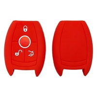 Coque de clé en silicone OEM, couleur personnalisée, étui à 3 boutons pour clé intelligente Mercedes Benz Classes C, E, S, M, GLK, CLS, CLK - Fournisseur