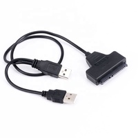 Cable USB 2,0 a SATA de 2,5 pulgadas, cable de conversión a SATA 7 + 15