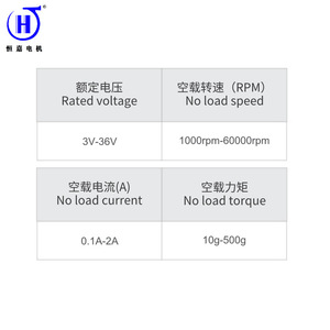 Motor Eléctrico Miniatura Hengjia DC con Escobillas 36V Certificado RoHS para Aplicaciones de Precisión - Product Image 5