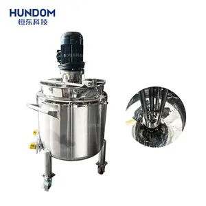 Stainless Steel Mobile Electric Heating Double Jacketed Mixing Emulsifying Tank Normal pressure Creams Jam Making Machine