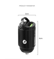 Chargeur de voiture Téléphone portable Chargement super rapide Allume-cigare Conversion Plug Car Charging Socket Car USB Interface Charger