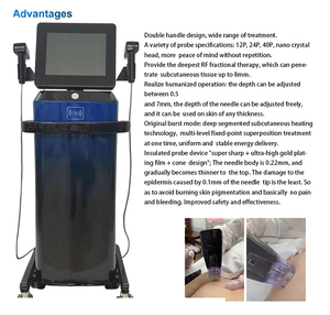 Appareil professionnel vertical Mor8 à radiofréquence fractionnée et micro-aiguilles avec marteau froid pour le rajeunissement et le raffermissement de la peau du visage - Product Image 2