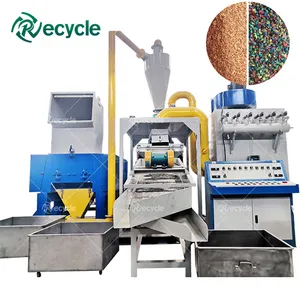 Máquina de reciclaje separador de plástico, gránulos de cobre, Cable de chatarra