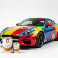 Vernis acrylique 2K transparent haute brillance anti-jaunissement, peinture liquide en spray pour voiture
