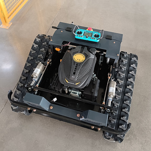 Cortacésped Robótico con Orugas de Goma para Agricultura, Alta Eficiencia, Certificación CE y EPA, Mini Tractor Inteligente de Giro Cero a Gasolina - Product Image 4