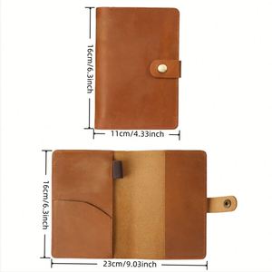 Durable <b>Wallet</b> Cover Case With Pen Genuine Leather Passport Card <b>Holder</b> for Travel Field Notes - Product Image 3