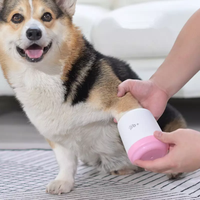 Nettoyeur et laveuse de pattes de chien portable facile à nettoyer brosse de nettoyage des pieds pour animaux de compagnie pour le toilettage et le lavage des chats