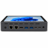 Mini PC Intel N95 con Pantalla Táctil de 7 Pulgadas F9B, Doble LAN 2.5G, Windows 11, Computadora Industrial Portátil con Batería de 5000mAh