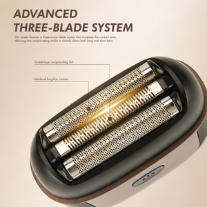 PRITECH Portable Pocket Foil Shaver for Men Magnetic Cutter Head IPX6 Waterproof Mini Travel Shaving Machine Advanced Triple Bla - Product Image 2