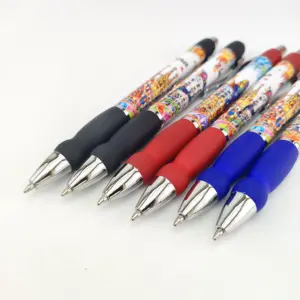 Transparent 2023 Best-selling Custom Promotional Ballpoint Pen Transparent Bar Student Set Pen