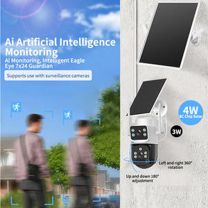 Sistem kamera Nvr 4 juta kubah surya nirkabel penglihatan malam HD kamera jaringan keamanan luar ruangan Orchard sistem kamera Nvr - Product Image 5
