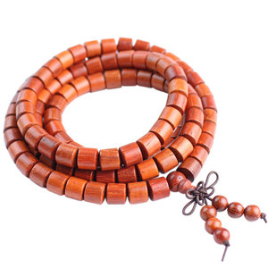 Bracelet en perles de bois Ling Gusi, 108 perles, bois de santal ancien, unisexe, bracelet religieux à porter au quotidien - Product Image 3