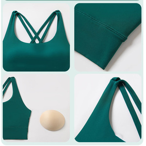 Roregal Classic Sports Sexy Absorbent Vest Women's Fitness Workout Quick-drying Yoga Bra Top for Gym - Product Image 4