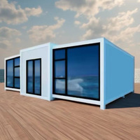 Abri de stockage extérieur de luxe Petite Maison Maison mobile extensible Maison en conteneur préfabriquée prête à l'emploi 20 pieds 40 pieds