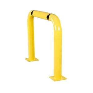 High Profile Machine Guard Steel Pipe Safety Machinery Guard Protective U- Bar Bollard Security Parking Hoop Barrier