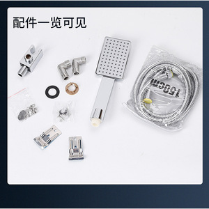 Water Droplet Sanitary Ware Concealed <b>Shower</b> System P6 Temperature <b>Controlled</b> Black Body Ceiling Mounted Hotel Home Use - Product Image 5