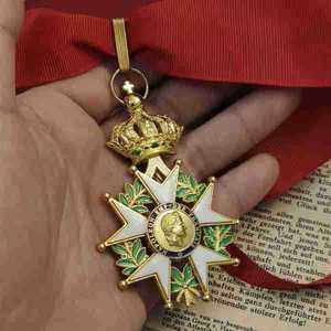 Medaglia dell'Ordine della Legione d'Onore Francese, Qualità Supervisata East Line, Incisione 3D in Zinco, Distintivo dell'Imperatore Napoleone - Product Image 2