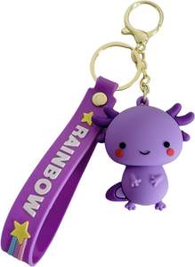 Llavero de Peluche de Ajolote y Dinosaurio, Accesorio de Bolsa con Diseño de Salamandra de Lujo, de <span class=keywords><strong>PVC</strong></span> Impermeable - Product Image 6