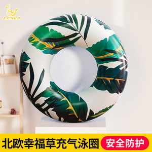 LCE2021-4 Inflatable Swimming <b>Ring</b> Round PVC 0.22mm <b>Thickness</b> For Child Pool Water Park Use - Product Image 5