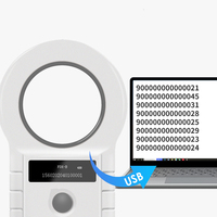 Escáner RFID de 125Khz y 134.2KHz, Lector de Etiquetas para Identificación de Ganado en Granjas