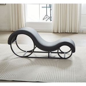Caldo di vendita moderna struttura in acciaio per andare divano rosso sedia per <span class=keywords><strong>il</strong></span> tempo libero a forma di S sedia Yoga per camera da letto e soggiorno - Product Image 3