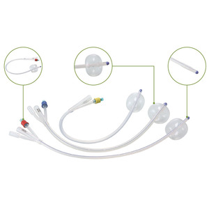 Harga pabrik kateter <span class=keywords><strong>Foley</strong></span> silikon PVC sekali pakai 2-cara 3-arah perlengkapan terapi rehabilitasi urin medis habis pakai - Product Image 1